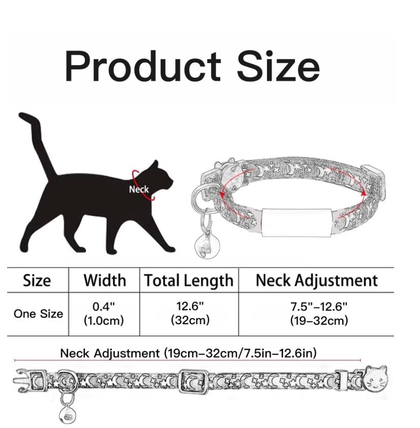 Collier personnalisé pour chat avec clochette et gravure – photo 5