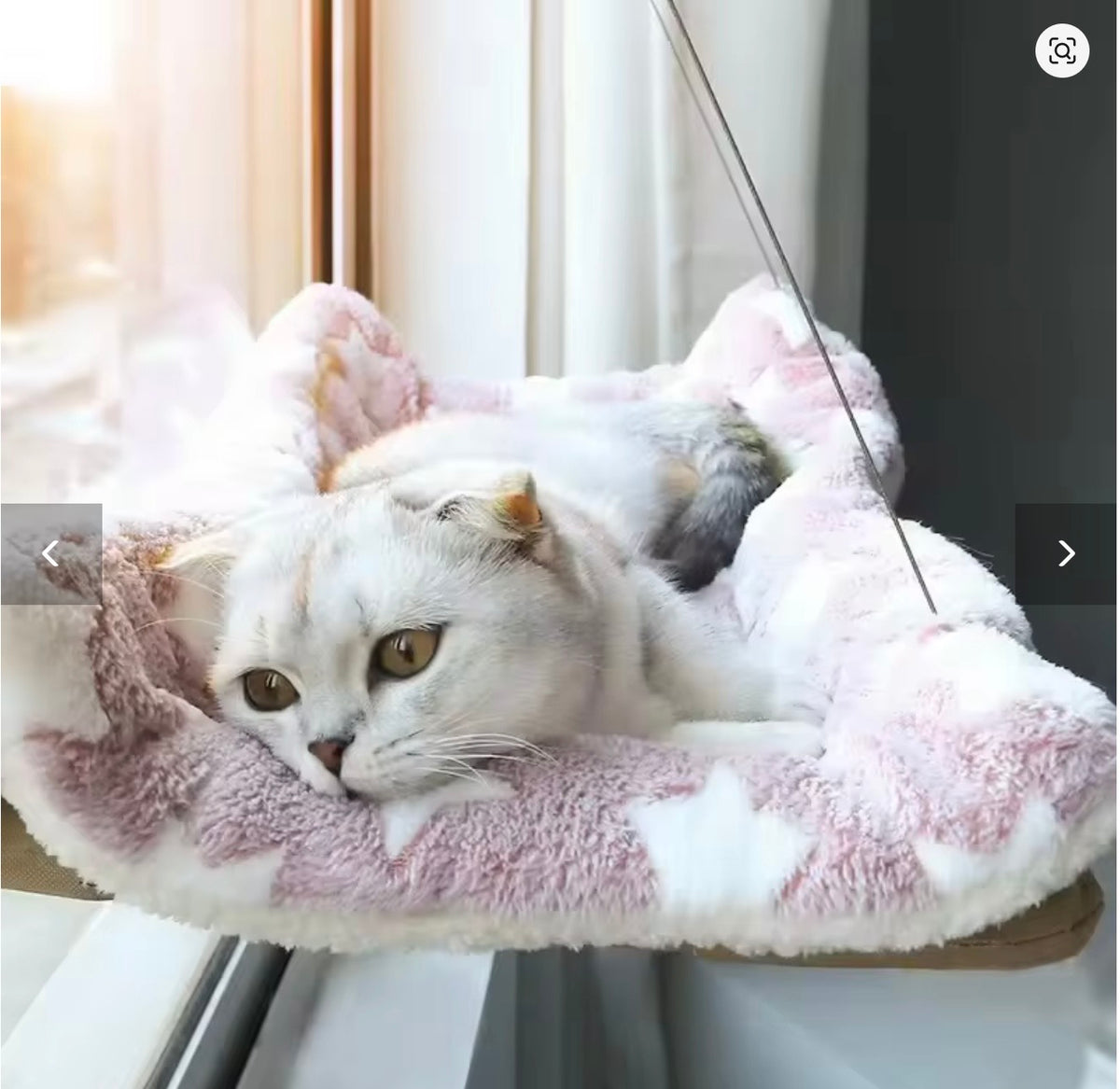 Hamac de fenêtre à ventouses pour chat – photo 2